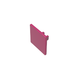 Road Sign Clip-on 2 x 2 Square [Thick Open O Clip] #15210